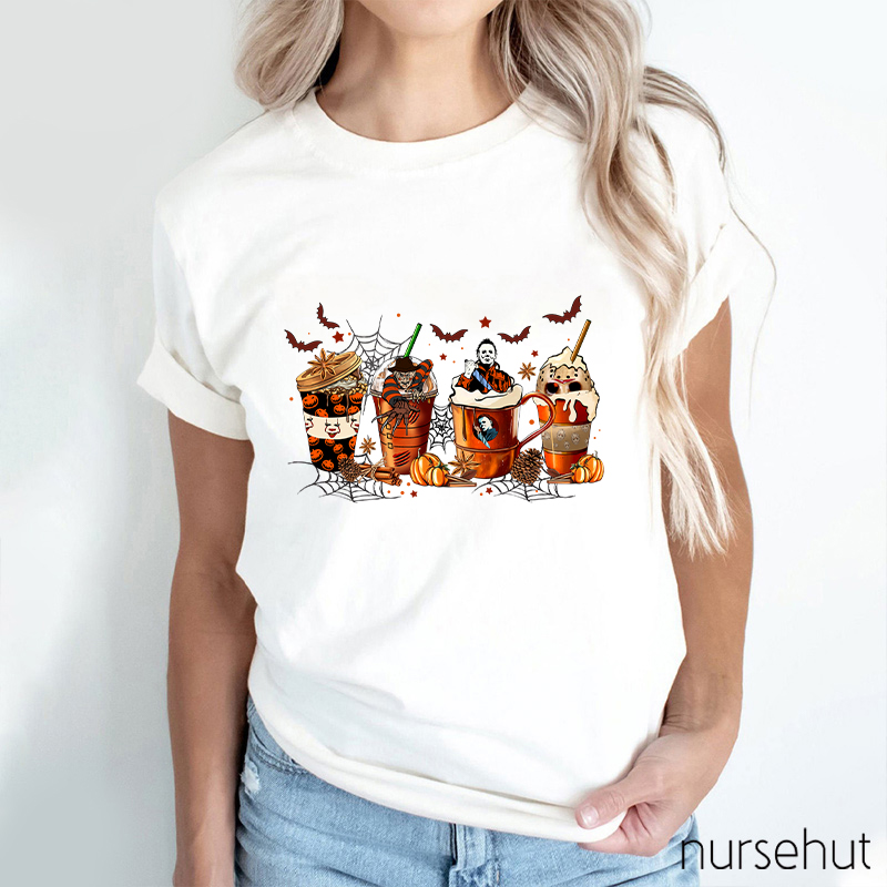 Halloween Drinks Nurse T-Shirt