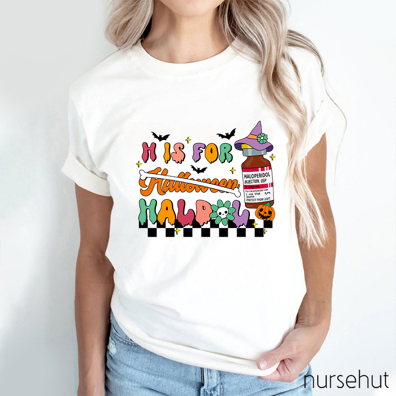 H Is For Halloween Nurse T-Shirt