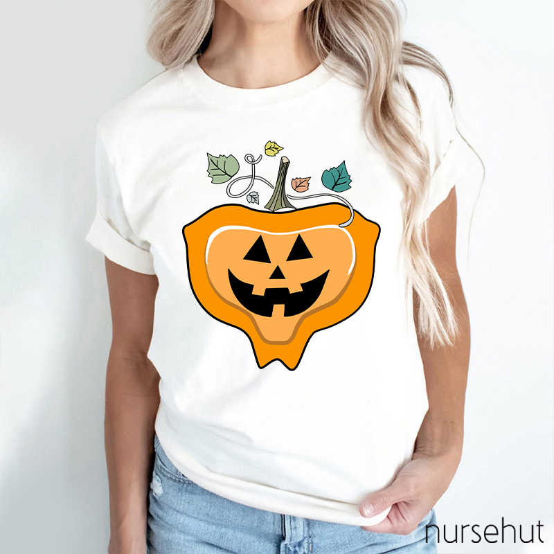 Cute Pumpkin Nurse T-Shirt