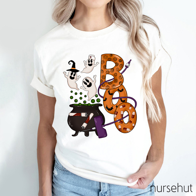 Halloween Boo Nurse T-Shirt