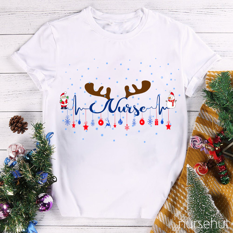 Hear The Sounds Of Christmas Nurse T-Shirt
