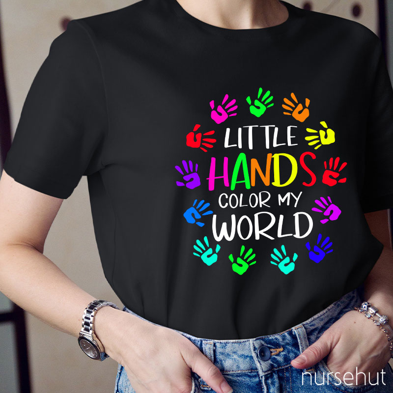 Little Hands Color My World Nurse T-Shirt