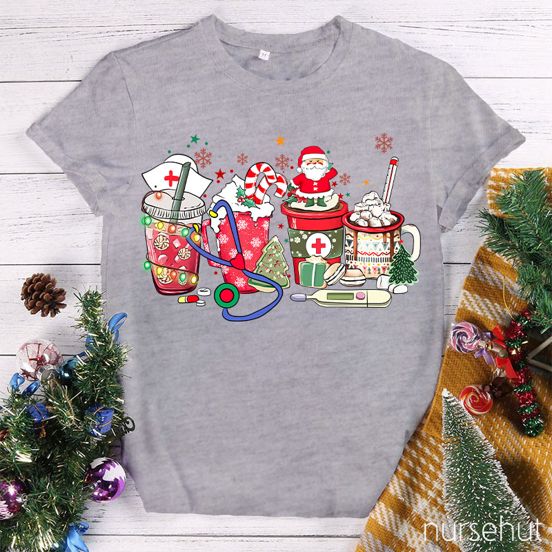 Let's Toast To Celebrate Christmas Nurse T-Shirt
