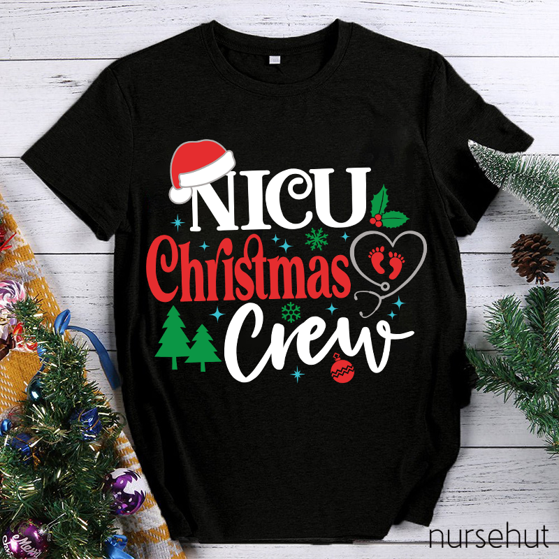 Nicu Christmas Crew Nurse T-Shirt