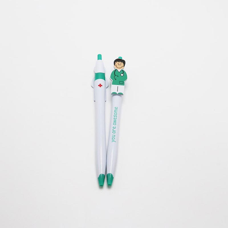 Doctor And Nurse Cartoon Image Pen