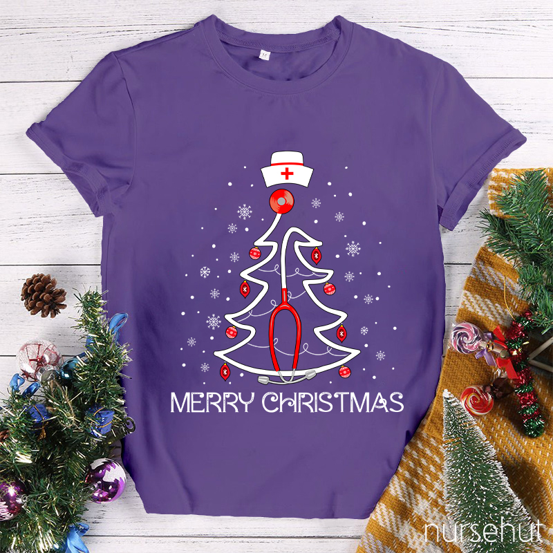 Merry Christmas Nurse's Favorite Day Nurse T-Shirt
