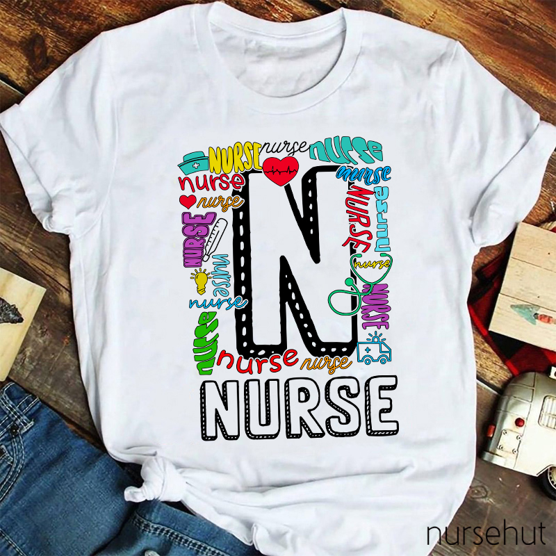 Colorlful Nurse Life Nurse T-Shirt