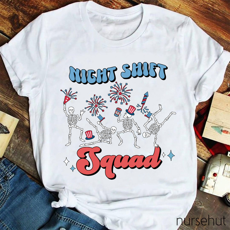 Night Shift Squad Nurse T-Shirt