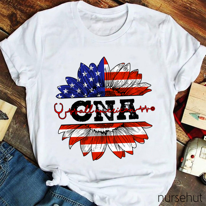 Personalized Department Sunward Flower Nurse T-Shirt