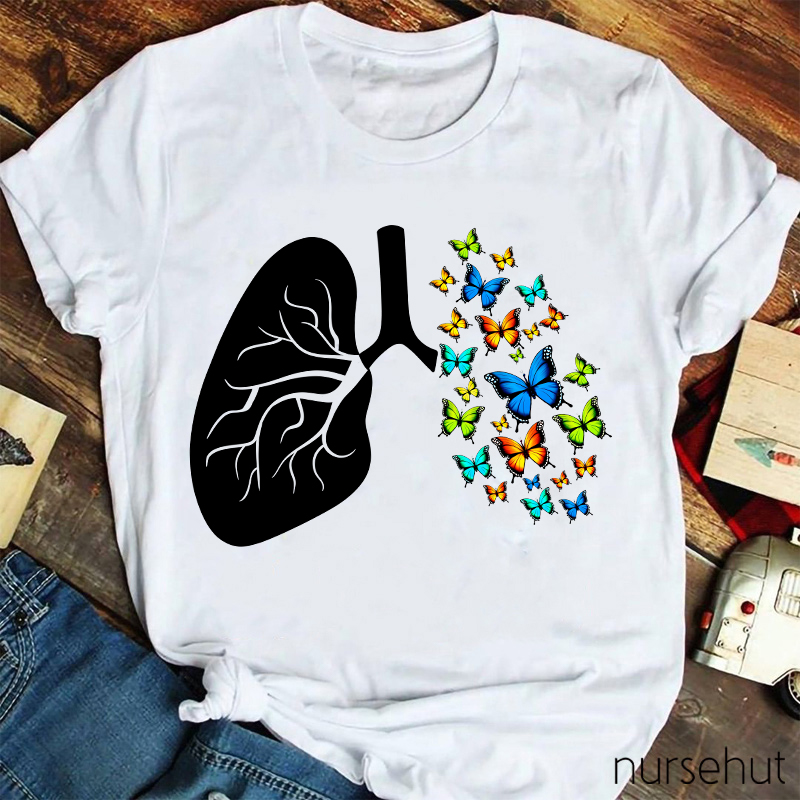 Caring For Lung Health Nurse T-Shirt