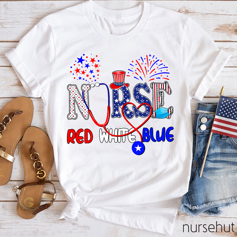 Red White Blue Nurse T-Shirt
