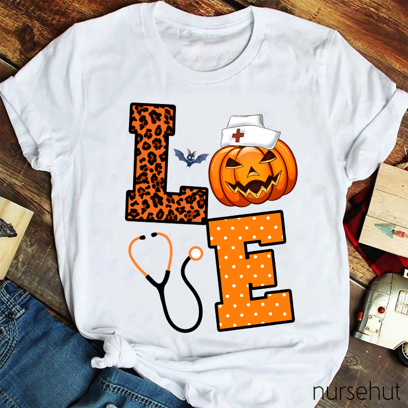 Love Pumpkin Nurse T-Shirt