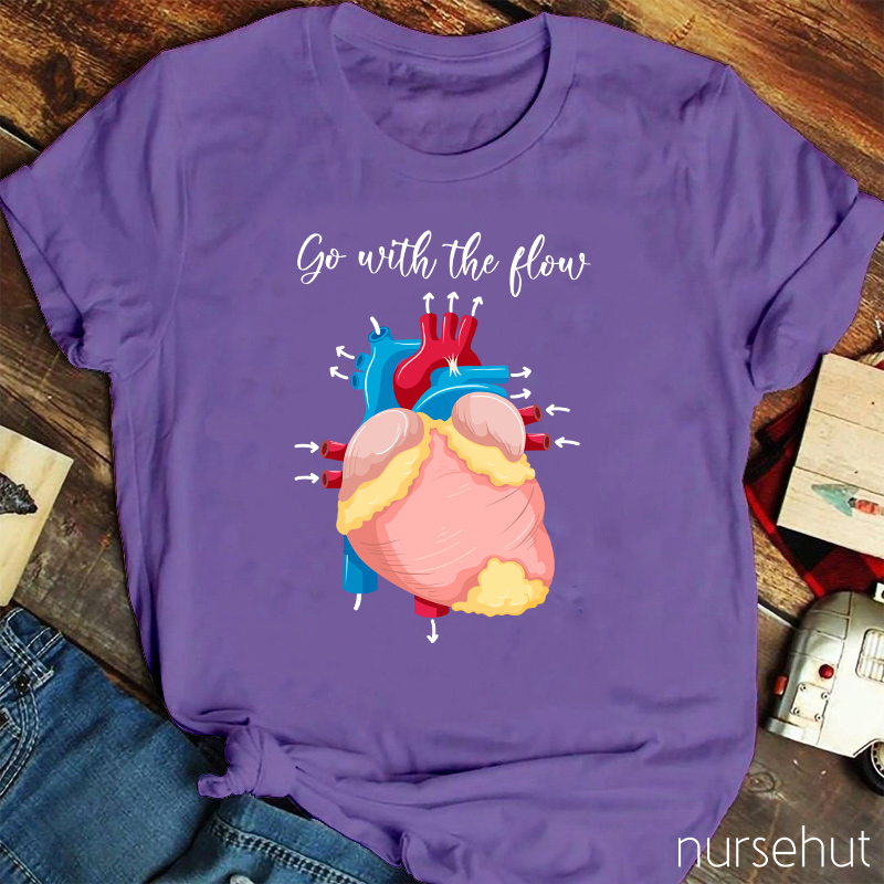 Go With The Flow Nurse T-Shirt