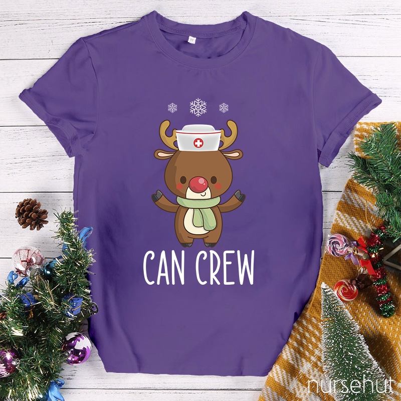 Personalized Christmas Crew Nurse T-Shirt