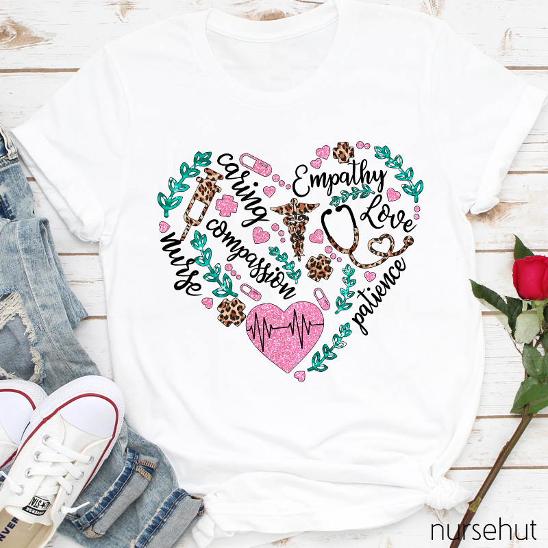 Heart Caring Empathy Love Nurse T-Shirt