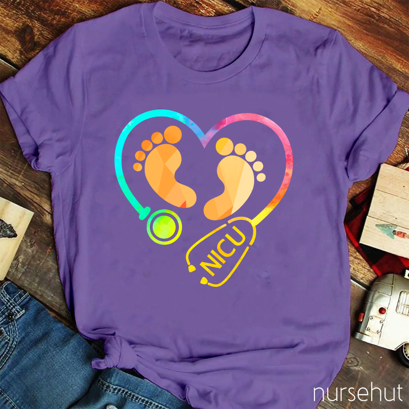 Lovely Baby Feet Nurse T-Shirt