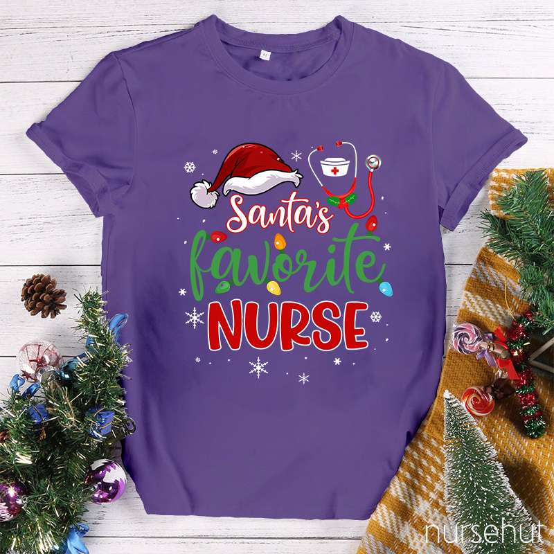 I Am Santa's Favorite Nurse T-Shirt
