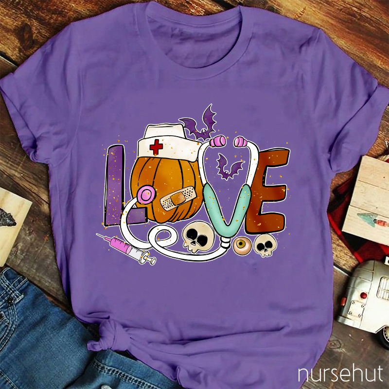 Love Halloween Nurse T-Shirt