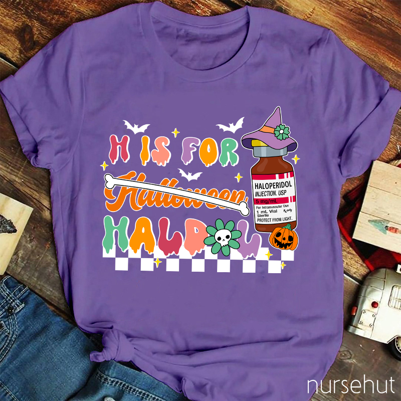 H Is For Halloween Nurse T-Shirt
