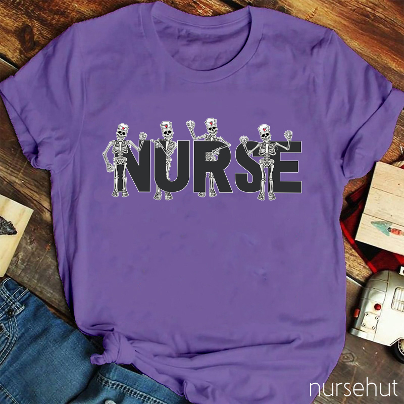 Skeleton Nurse T-Shirt