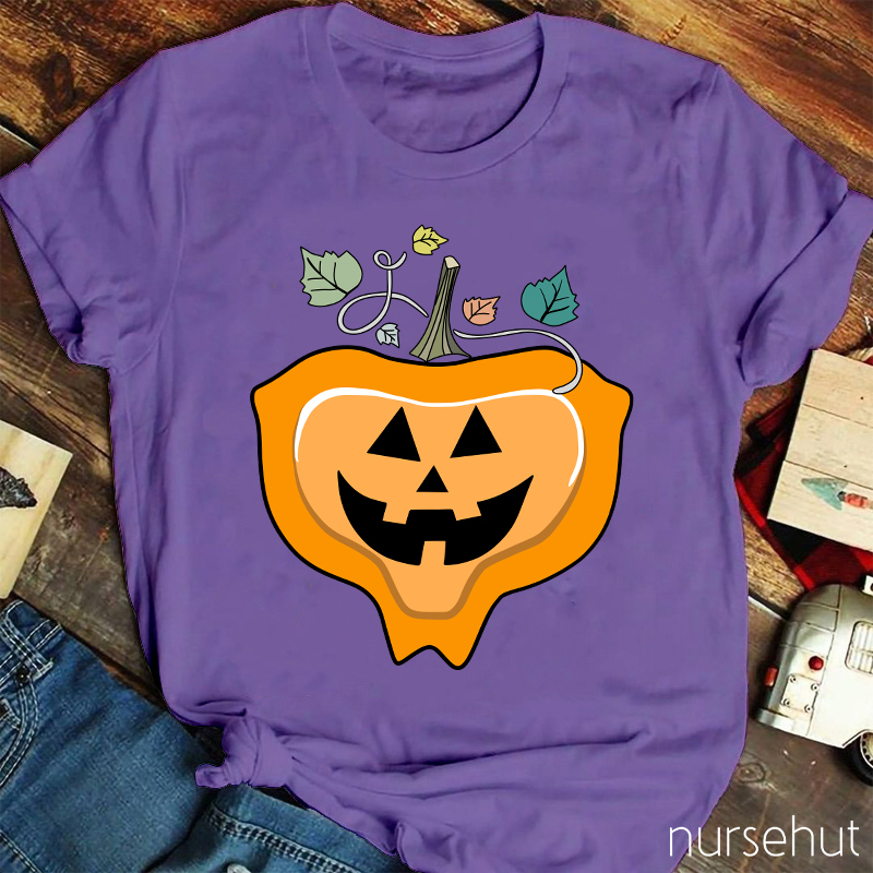 Cute Pumpkin Nurse T-Shirt