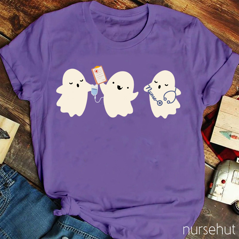 Cute Ghost Nurse T-Shirt