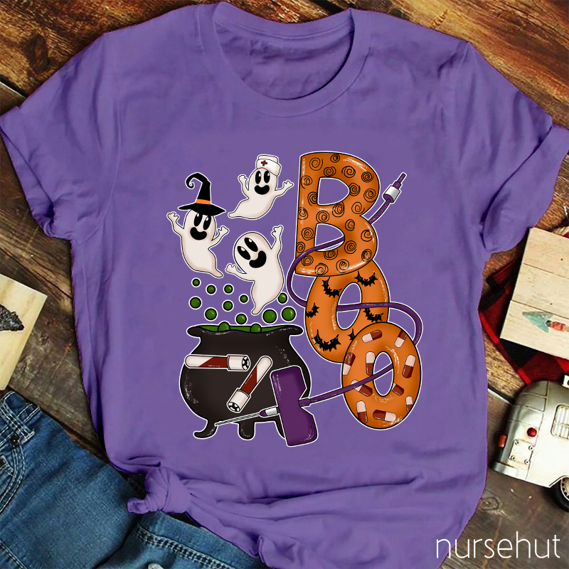 Halloween Boo Nurse T-Shirt
