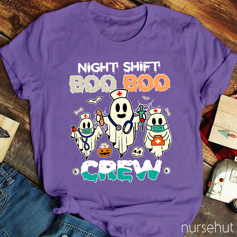 Night Shift Boo Boo Crew Nurse T-Shirt