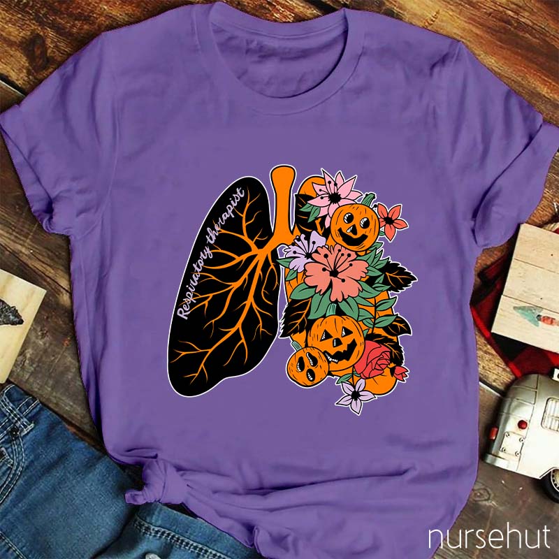 Halloween Respiratory Therapist Nurse T-Shirt