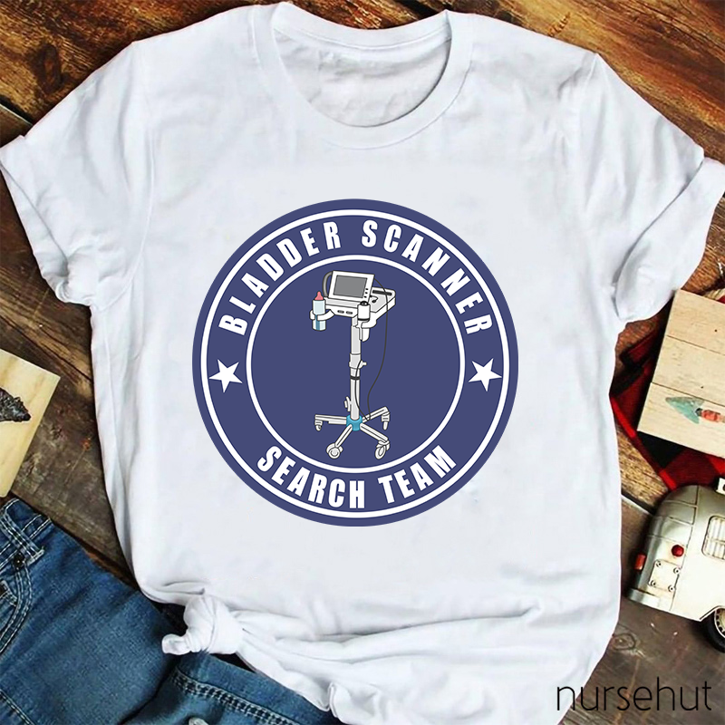 Bladder Scanner Search Team Nurse T-Shirt