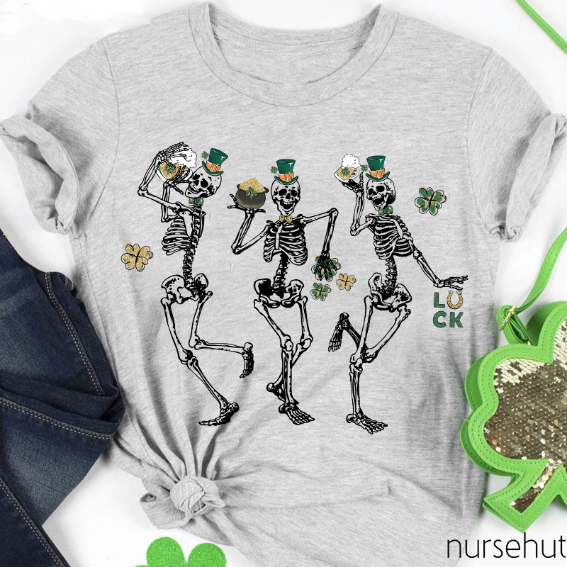 Here They Comes The Skeleton Crew Nurse T-Shirt