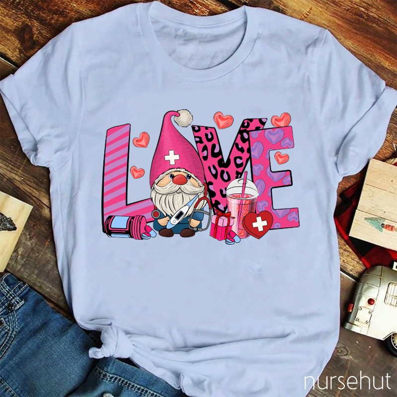 Love Gnome Nurse T-Shirt