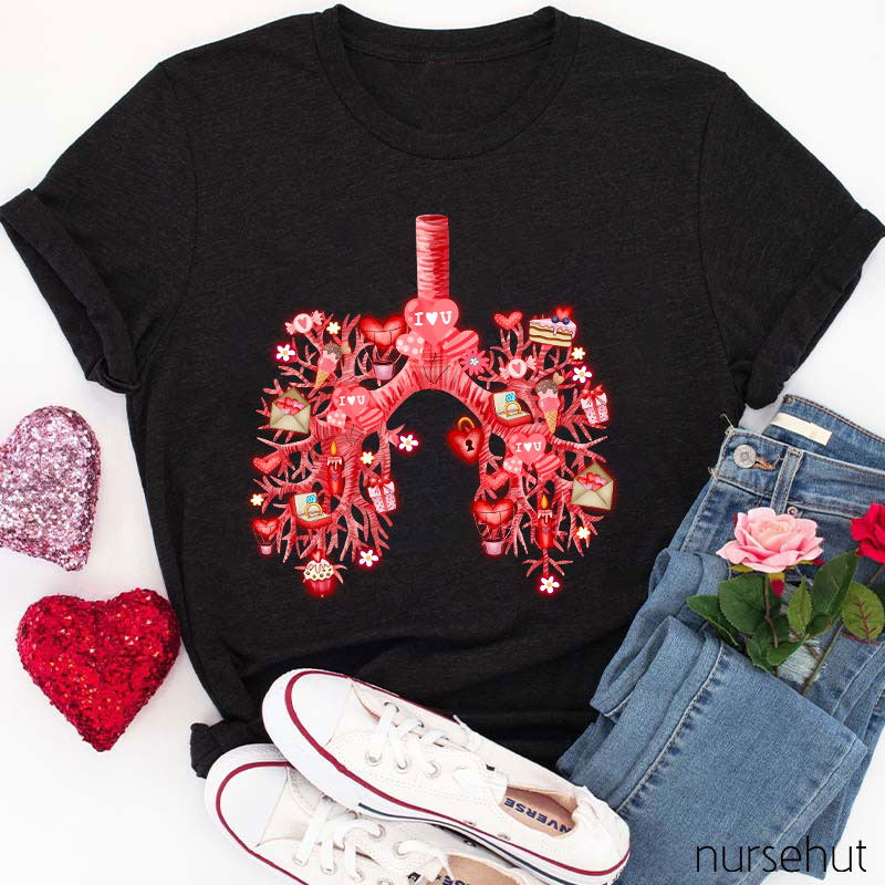 I Love You Valentine Air Ducts Nurse T-Shirt