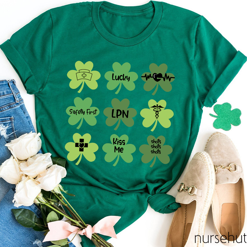 Personalized Safety First Be Lucky Nurse T-Shirt