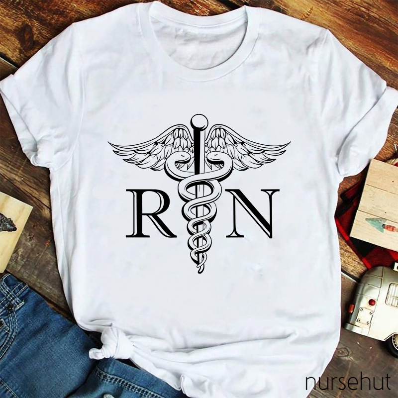 RN Registered Nurse Snake Staff T-Shirt
