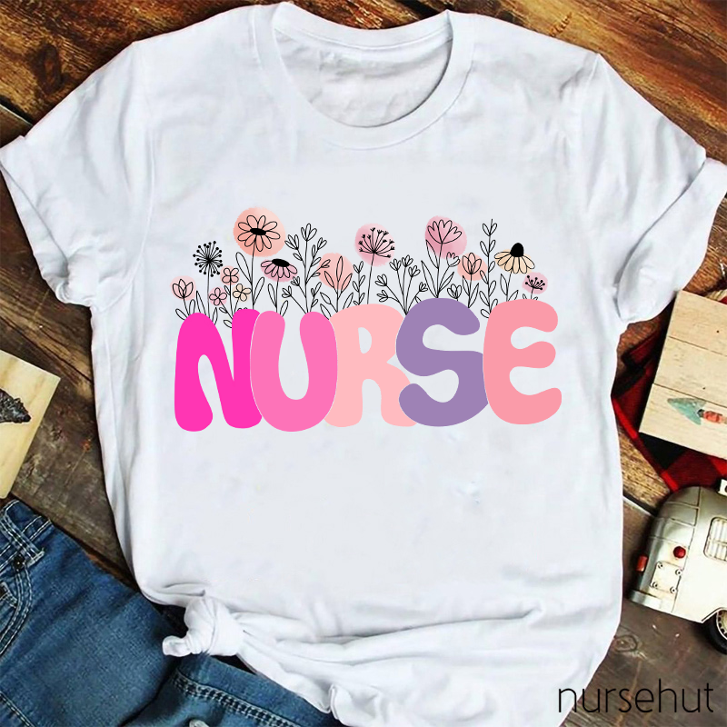 Nurse Flower T-Shirt