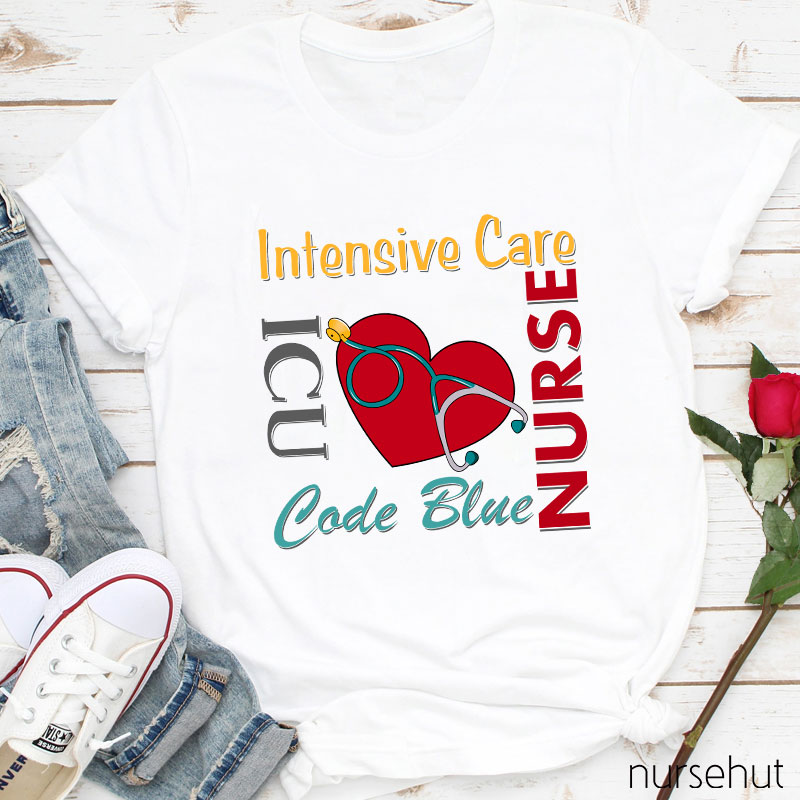 ICU Intensive Care Nurse T Shirt   1 400 