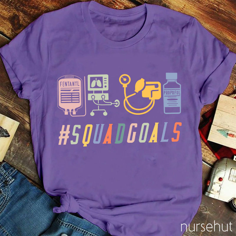 ICU Squadgoals Nurse T-Shirt