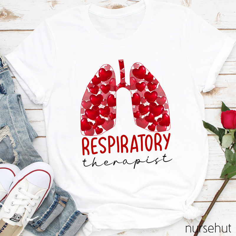 The Lung Full Of Sweethearts Respiratory Therapist Nurse T-Shirt