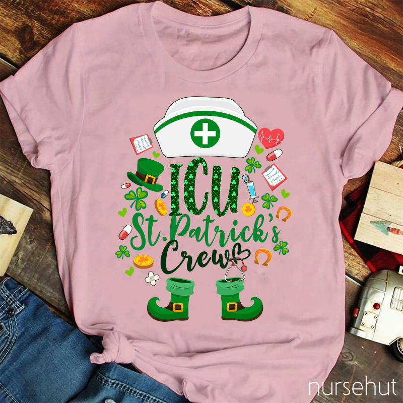 Personalized Department St. Patrick's Crew Nurse T-Shirt