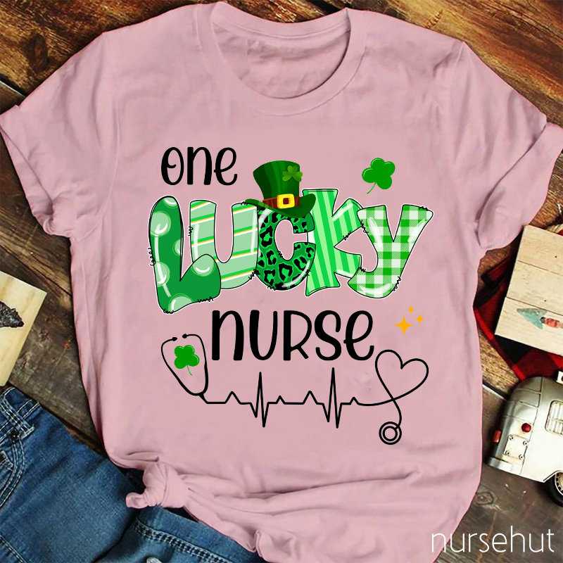 One Lucky Nurse St. Patrick's Day Nurse T-Shirt