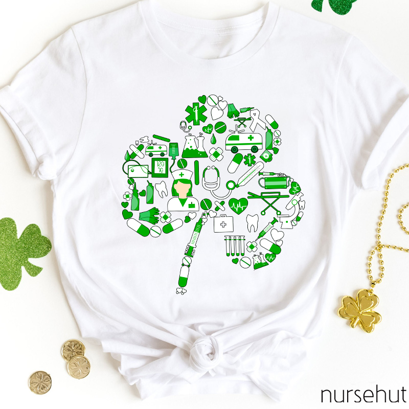 Medical And Nursing Clover Nurse T-Shirt