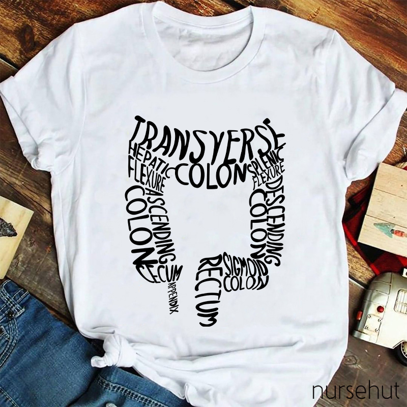 Intestinal Tract Transverse Colon Nurse T-Shirt