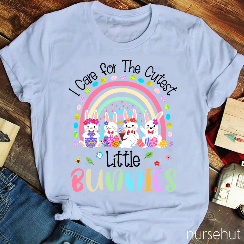 I Care For The Cutest Little Bunnies Nurse T-Shirt