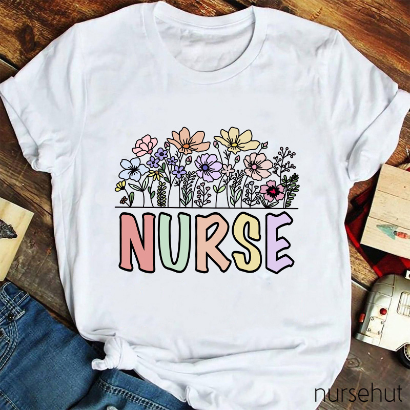 Nurse Flower T-Shirt