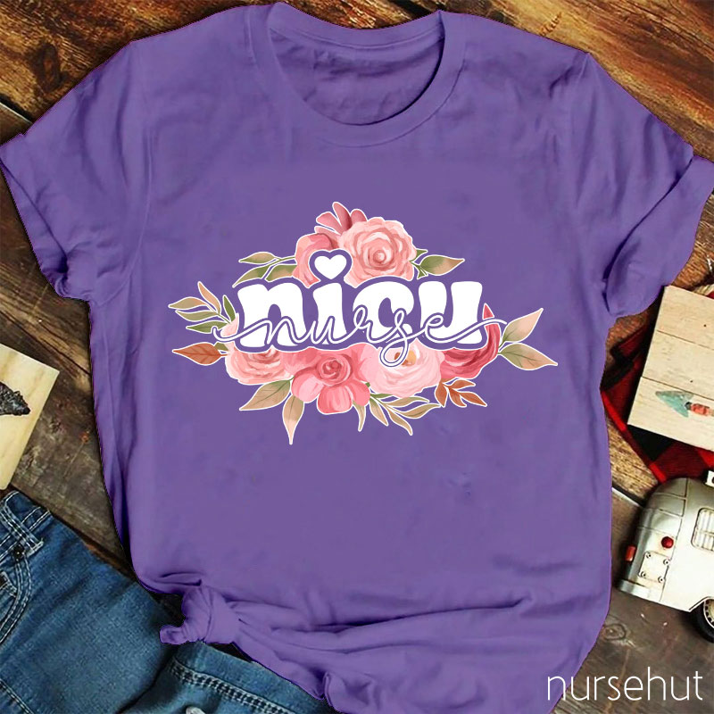Rose Nicu Nurse T-Shirt