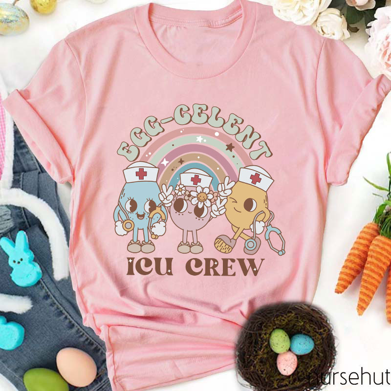 Personalized Egg-Cellent Nurse Crew Nurse T-Shirt