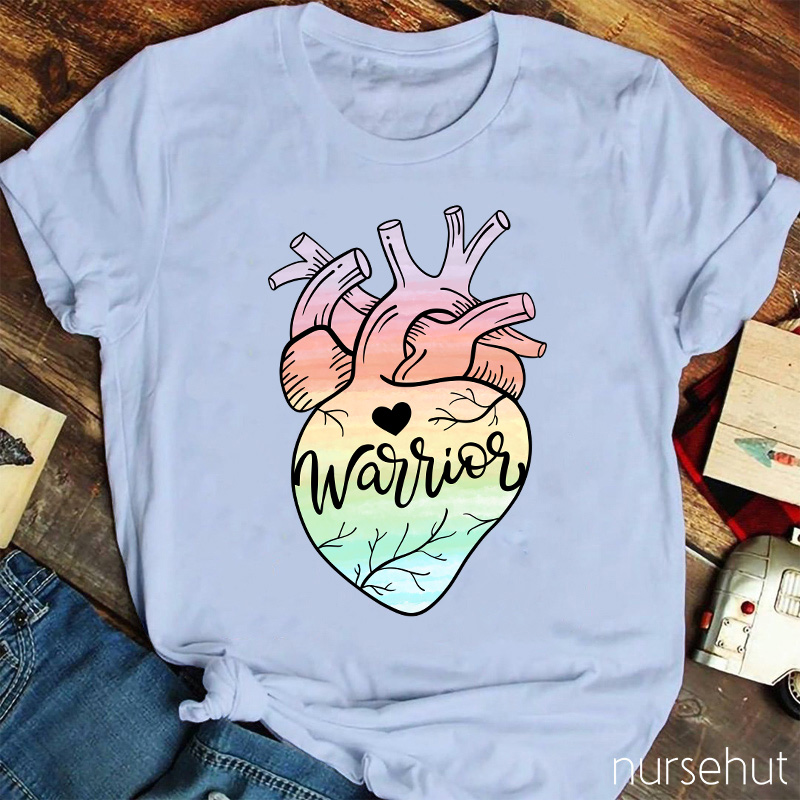 Anatomical Heart Warrior Nurse T-Shirt