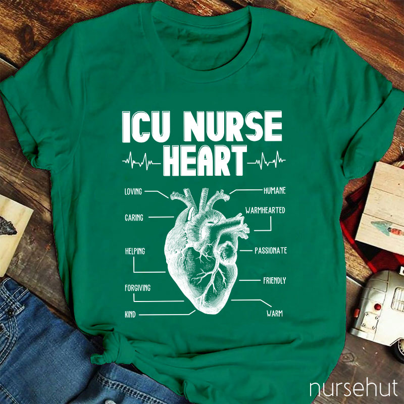 ICU Nurse Heart Nurse T-Shirt