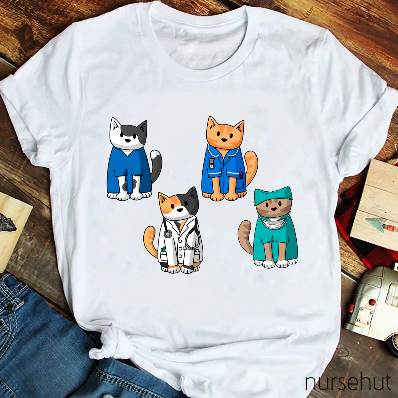 Doctor Cat Will Treat You Nurse T-Shirt